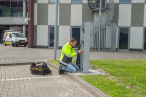 Installatie van een laadpaal