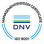 DNV ISO 9001 Logo met witte achtergrond