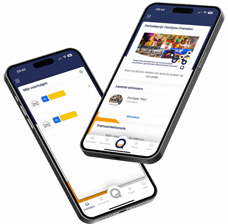 De MyTanQyou-app met de prijzenpot en je voertuigen