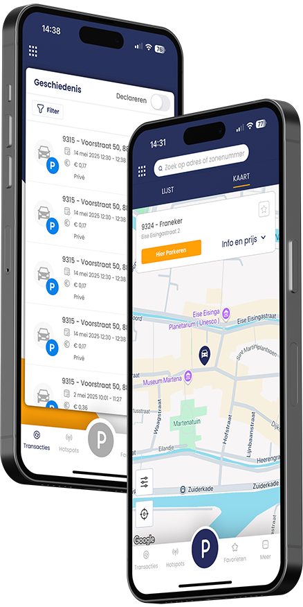 iPhone's met de parkeerapp van TanQyou