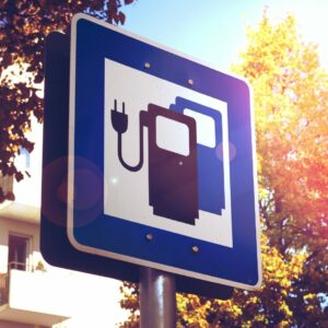 Elektrisch laden verkeersbord