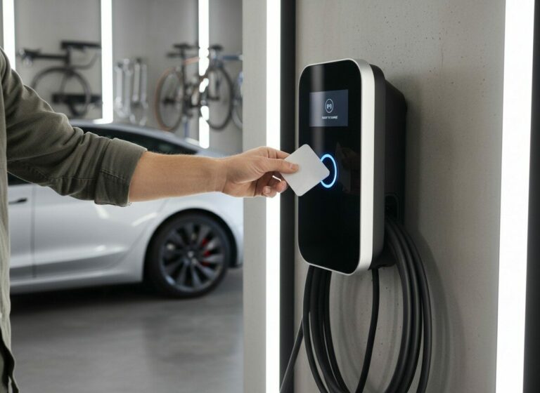 Thuis laden met laadpas