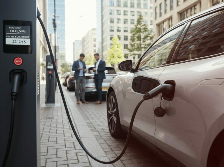 Idle fee bij opladen