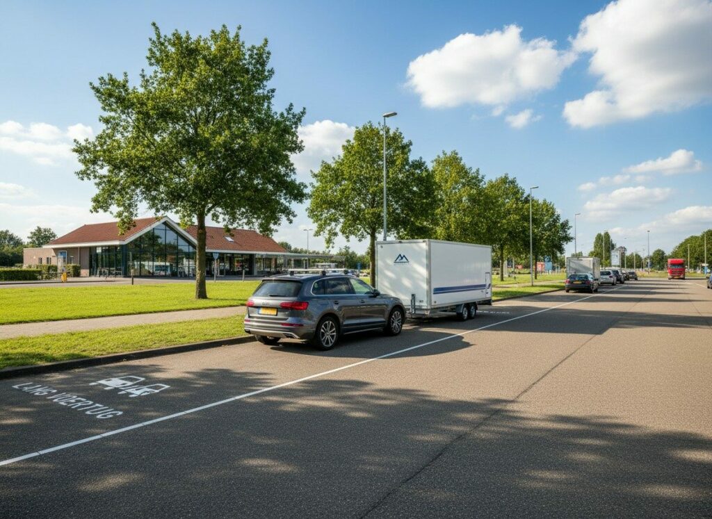 Regels voor het parkeren met een aanhanger
