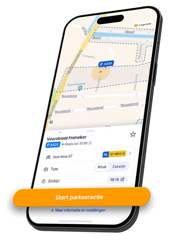 Screenshot Parkeeractie starten