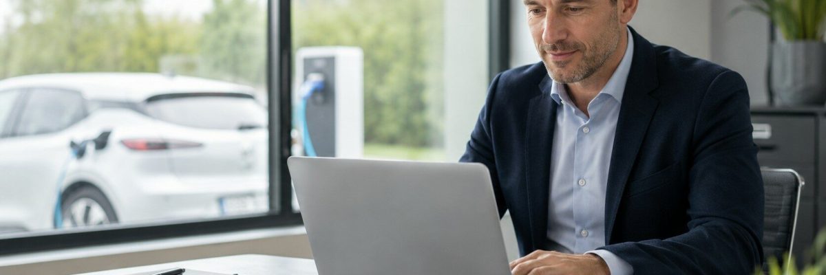 Ondernemer doet administratie