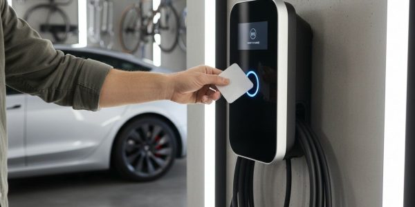 Thuis laden met laadpas