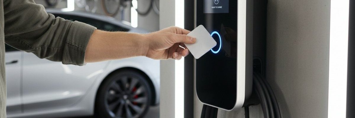 Thuis laden met laadpas