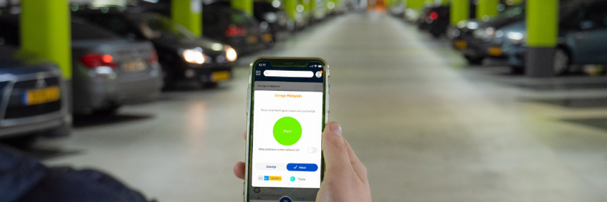 Mobiel parkeren in parkeergarages