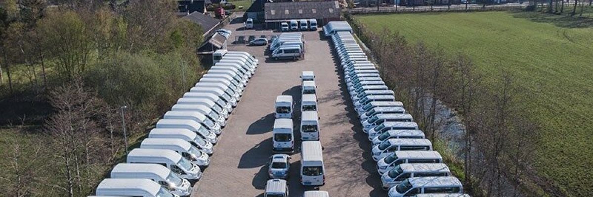 Wagenpark van Taxicentrale Waaksma in Friesland