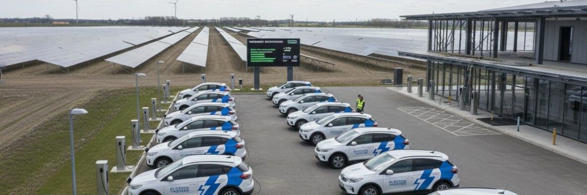 Wagenpark met veel auto's