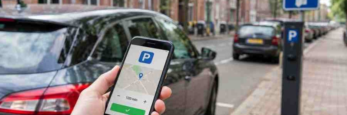 Parkeerapp op telefoon